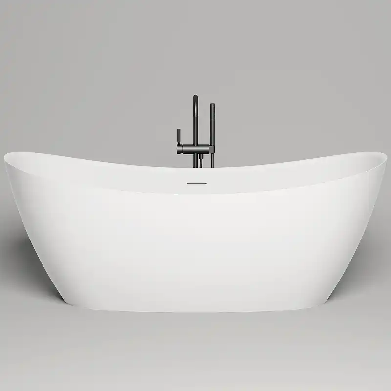 Ванна Salini NOEMI 170х75 101712G из материала S-Sense, Белая глянцевая фото 2