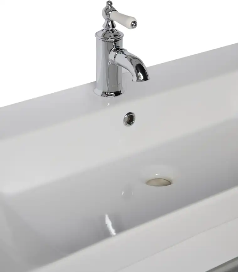 Раковина Sanovit LUXURY 105 11105-KL прямоугольная, Белая глянцевая фото 4