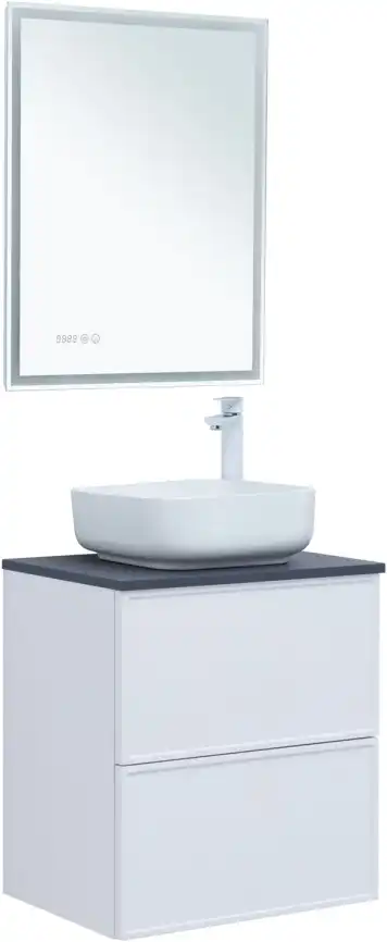 Тумба под раковину Aquanet Арт 60 белый матовый 313254 фото 11