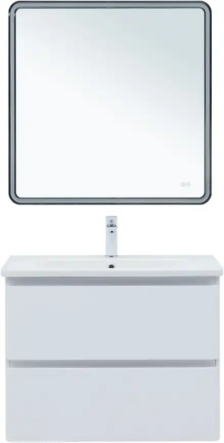 Тумба под раковину Aquanet Эмбер 80 белый матовый 330467 фото 6