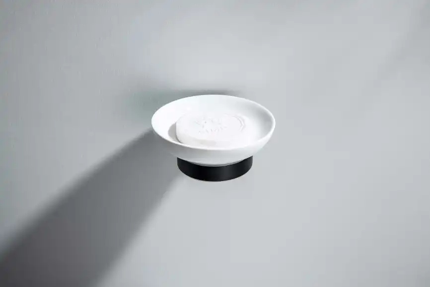 Мыльница для ванной Aquatek Бетта AQ4603MB, Черный матовый фото 4