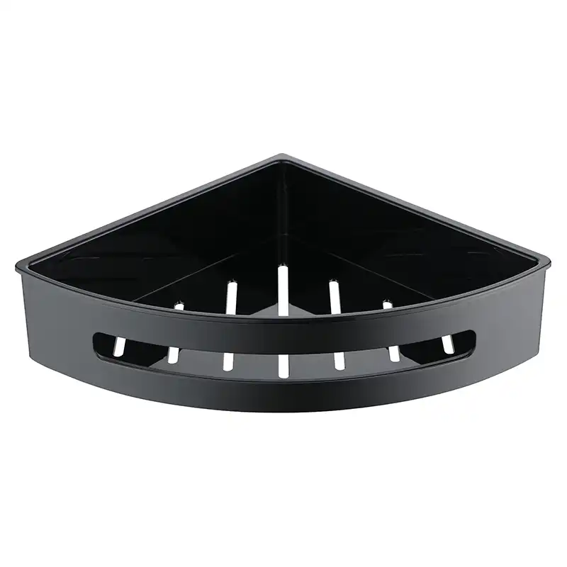 Полка угловая AVS Kori, 20х20 см, черный матовый фото 1