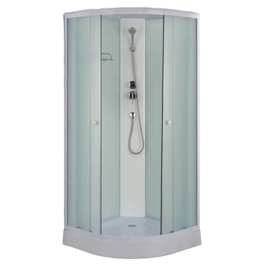 Душевая кабина Loranto 100х100, низкий поддон, Матовое стекло, CS-881ED13TM/W-100 фото 1