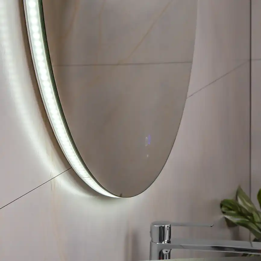 Зеркало с подсветкой AVS Лангано 90x90 см, антипар фото 6