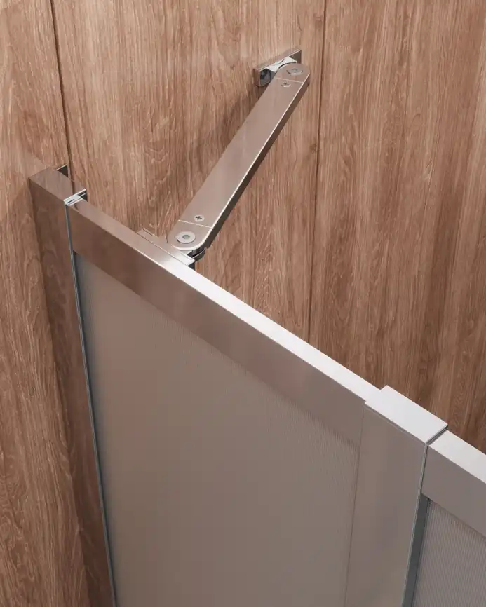 Душевой уголок CEZARES MOLVENO-A-22-90+20-P-Cr стекло Матовое рифленая, профиль Хром фото 5