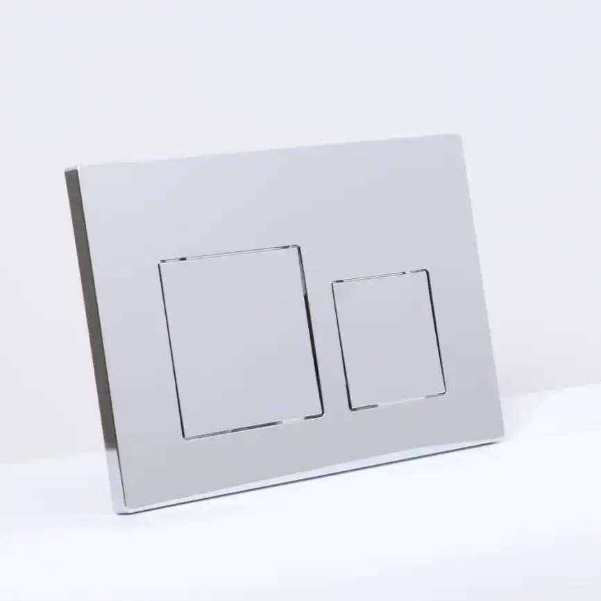 Клавиша смыва AVS 809-0013-CR квадратные кнопки, хром фото 2