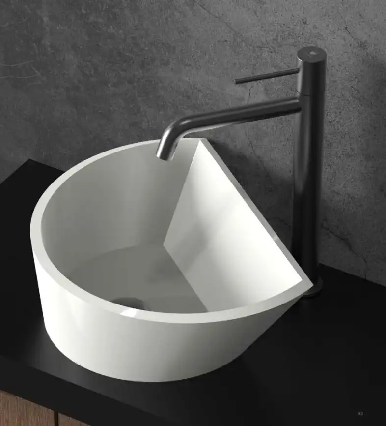 Смесители для раковины AVS Slimmer 811-101-GM высокий, оружейная сталь фото 7