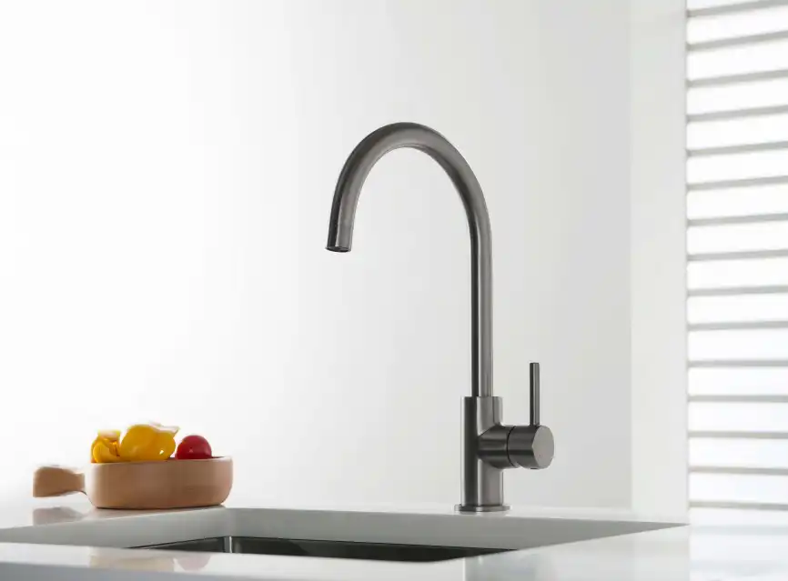 Смеситель для кухни Aquatek Европа AQ1382BGM, Оружейная сталь фото 3