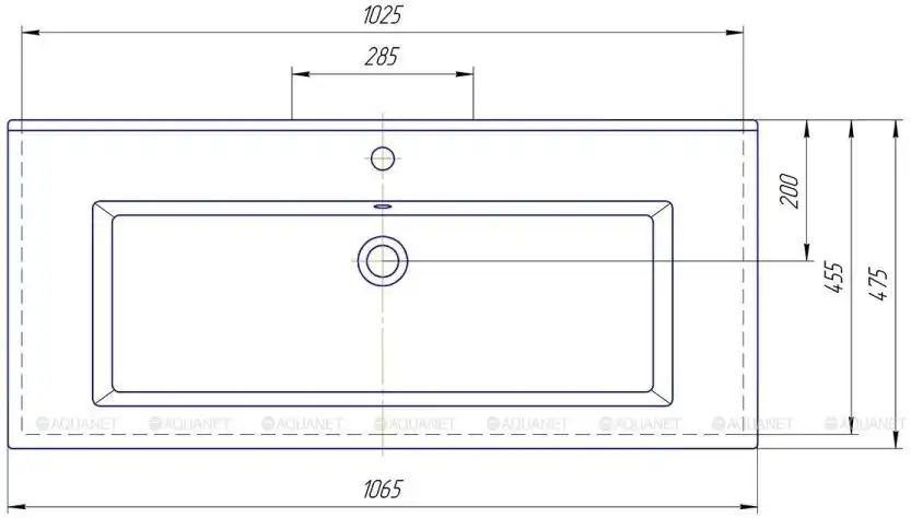 Раковина Kirovit Оскар 105, Белая фото 5