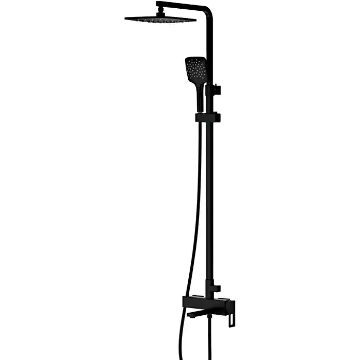 Душевая система Gappo G2417-6  с поворотным изливом, Черный матовый фото 3