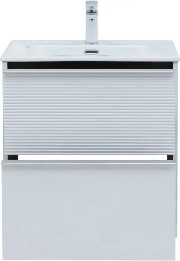 Тумба под раковину Aquanet Вита 60 белый матовый, подвесная, 330473 фото 9