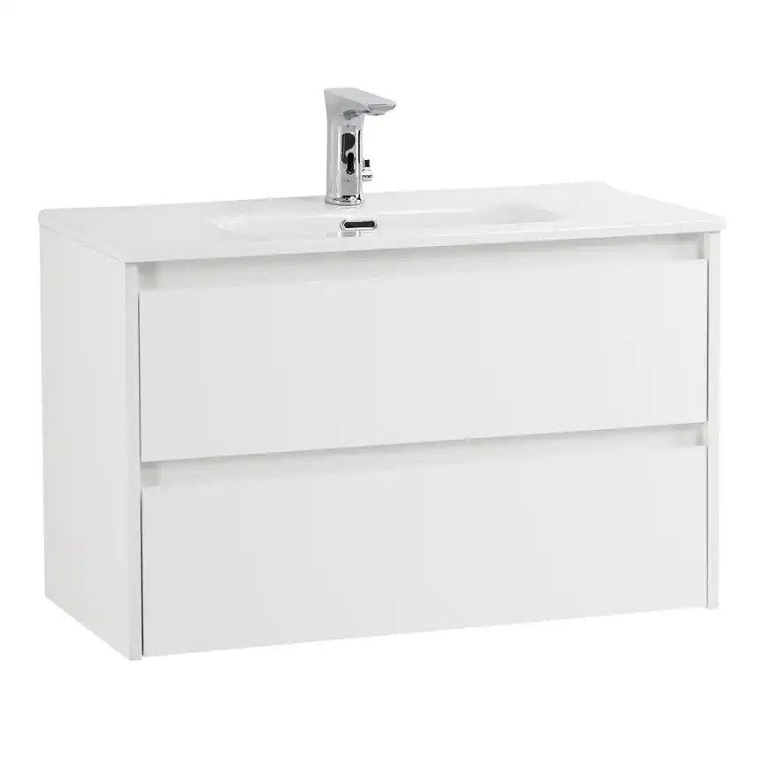 Тумба под раковину BelBagno KRAFT 39-800/390-2C-SO-BO подвесная Bianco Opaco фото 9