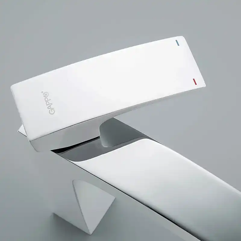 Смеситель для раковины Gappo G1007-78 высокий, Хром / Белый фото 3