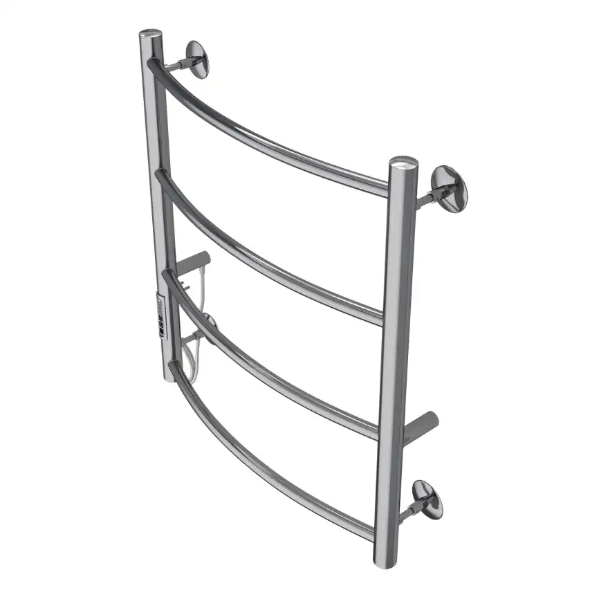 Полотенцесушитель электрический 50х60 Azario VERONA П4 AZ04756, диммер слева, Хром фото 3