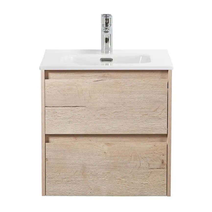 Тумба под раковину BelBagno KRAFT-500-2C-SO-RGB подвесная Rovere Galifax Bianco фото 1