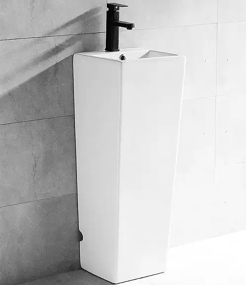 Раковина CeramaLux NB147 340х335х820 Напольная цвет Белый фото 5