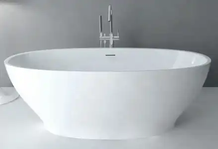 Акриловая ванна Abber 165х80 AB9207, отдельностоящая, Белая глянцевая фото 1