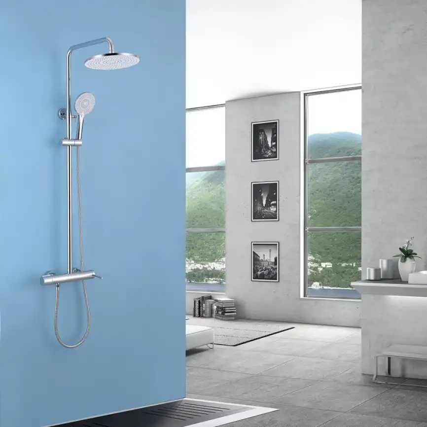 Душевая стойка ABBER Emotion AF8816 с изливом, хром фото 2