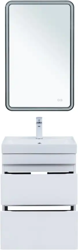 Тумба под раковину Aquanet Слим 50 белый сатин, 346046 фото 8