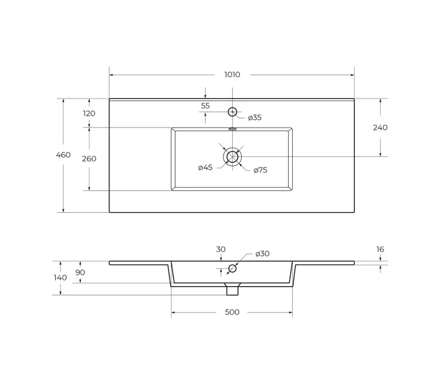 Керамическая раковина CEZARES CZR-8002-100 фото 4