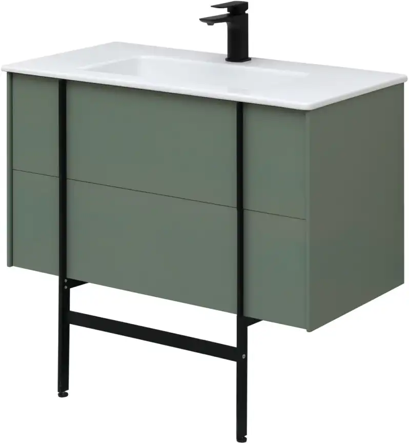 Тумба под раковину Allen Brau Reality 90 1.32006.CGM олива матовый фото 26