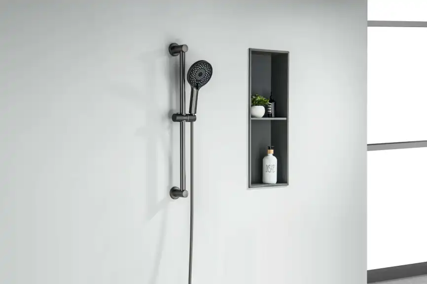 Душевой гарнитур Aquatek Лугано AQ2022BGM, Оружейная сталь фото 5