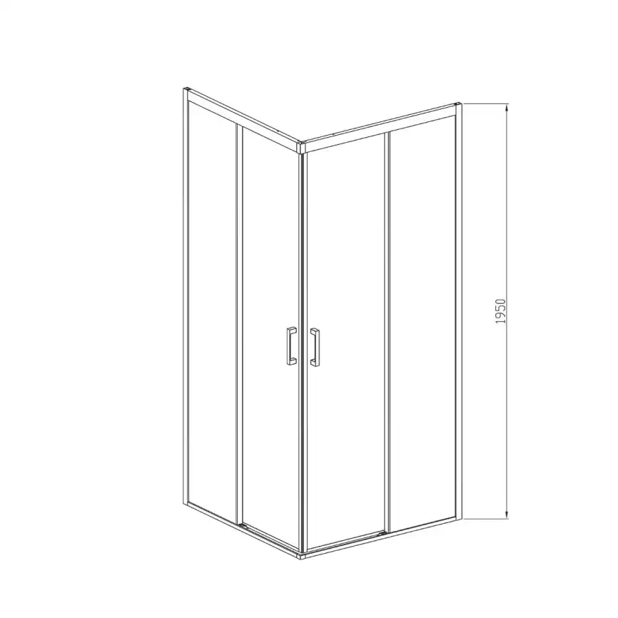 Душевой уголок Vincea Soft 90х90 VSS-3SO900CL, профиль хром, стекло Прозрачное фото 5