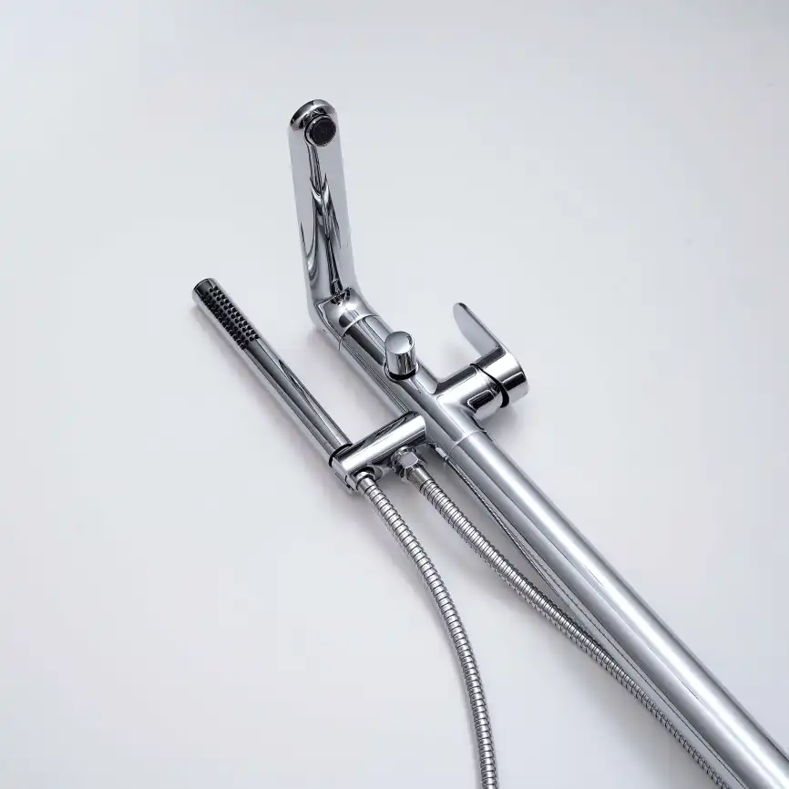 Напольный смеситель для ванны Aquatek Ника AQ1845CR, Хром фото 7