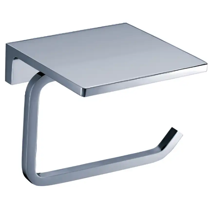 Держатель для туалетной бумаги AVS Theme хром, с полочкой фото 1