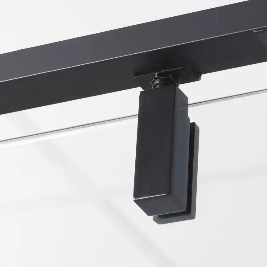 Душевой уголок WasserKRAFT Elbe 74P 90х100 74P18 профиль Черный стекло Прозрачное фото 7