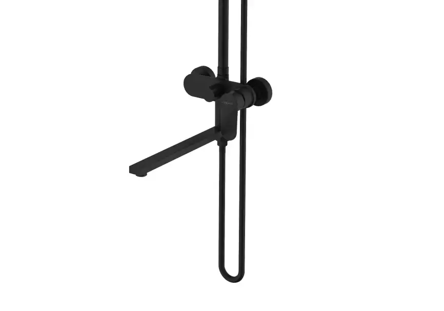 Душевая система Aquatek НИКА AQ2840MB, черный матовый фото 5