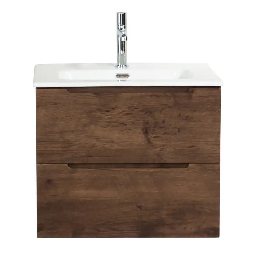 Тумба под раковину BelBagno ETNA39-500/390-2C-SO-RW-P подвесная Rovere Moro фото 1