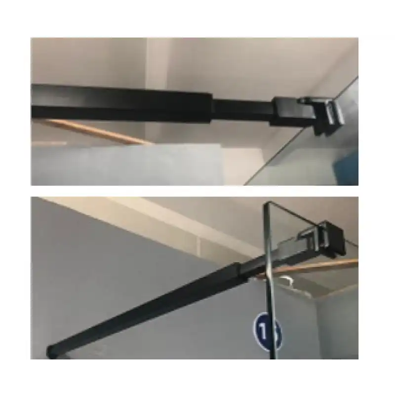 Душевая перегородка Good Door Walk IN SP-110-C-В, ВИ00014, профиль Черный, стекло Прозрачное фото 3