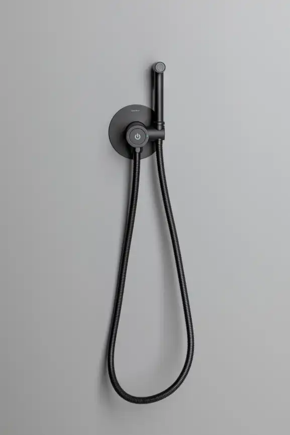 Смеситель с гигиеническим душем Allen Brau Liberty 5.33005-31 (с внутренней частью) черный матовый фото 7