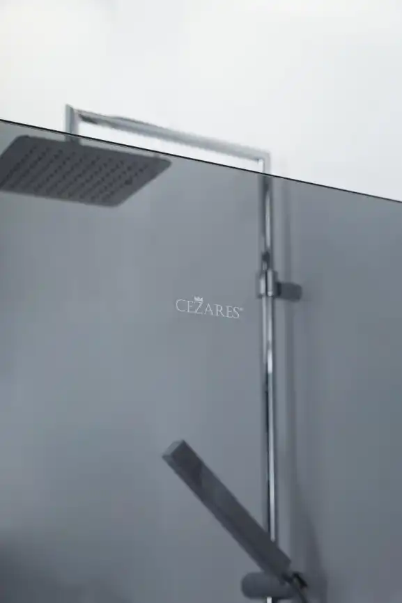 Душевая перегородка CEZARES LIBERTA-L-1-100-GR-Cr стекло Тонированное (графит), профиль Хром фото 5