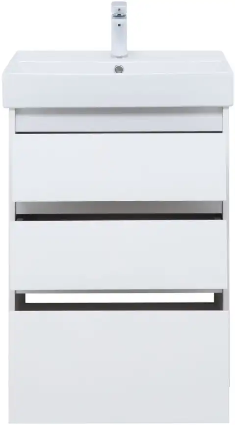 Тумба под раковину Aquanet Nova Lite 60 белый глянец (3 ящика) 302469 фото 6