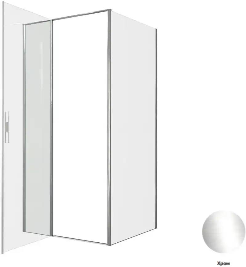 Душевой уголок Allen Brau Priority 100x90 3.31028.00 + 3.31043.00 хром фото 4