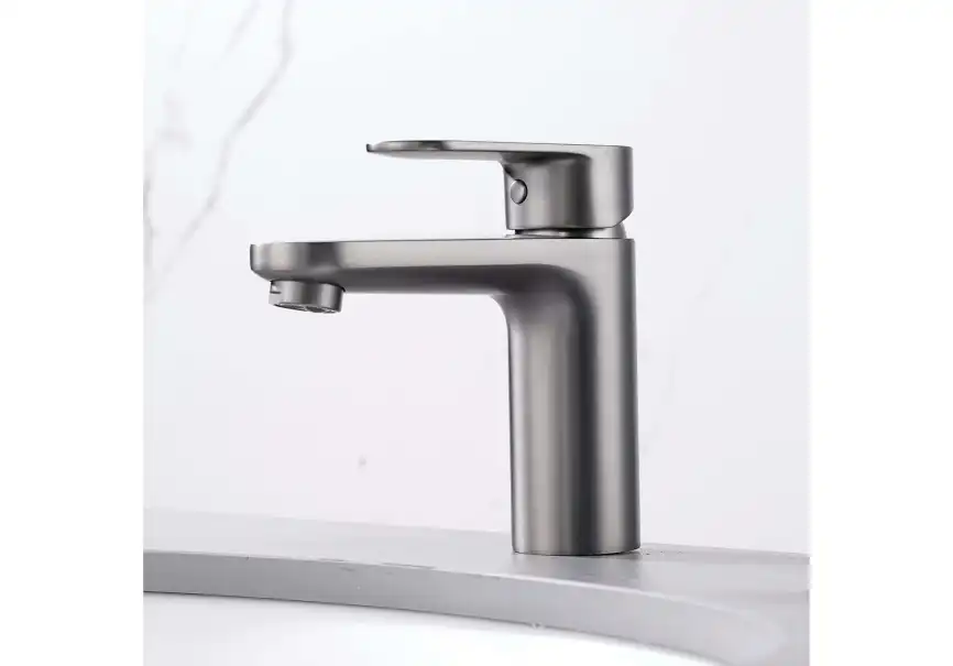 Смеситель для раковины Aquatek Ника AQ1810BGM, Оружейная сталь фото 8