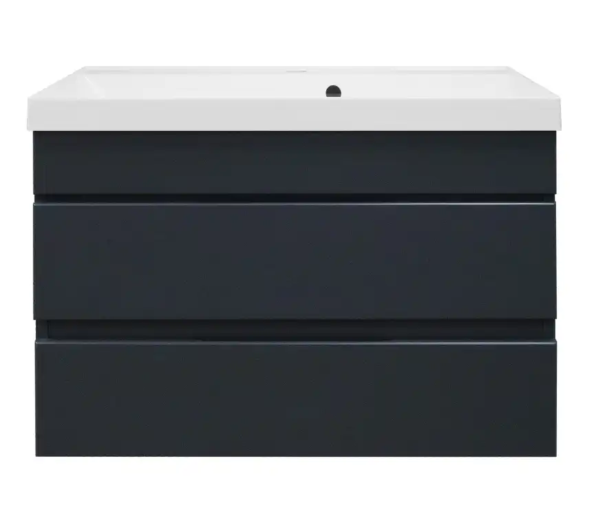 Тумба с раковиной Azario Эстима 80 CS00094589, подвесная, Графит фото 1