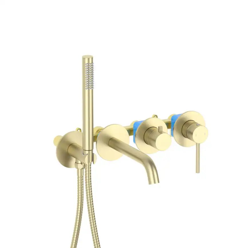 Смеситель для ванны Aquatek Европа AQ1344BG, Золото матовое фото 1