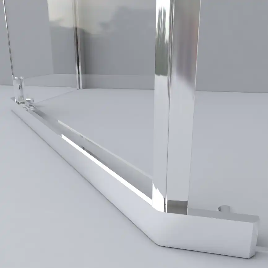 Душевой уголок Vincea Stresa 90х90 VSP-1S900CLG, дверь распашная, профиль брашированное золото, стекло прозрачное фото 6