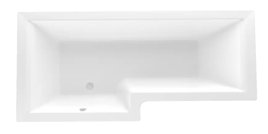 Акриловая ванна Marka One Linea 165х85 01лин16585л левая, Белая фото 1