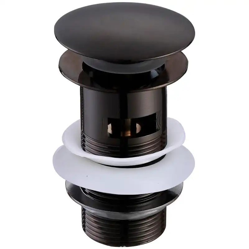 Донный клапан для раковины AQUATEK, матовый черный AQ6001MB фото 1