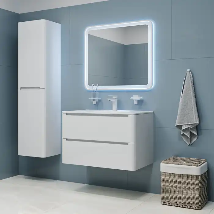 Тумба с раковиной IDDIS Edifice 80, подвесная, Белая, EDI80W0i95K фото 10