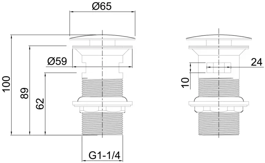 Донный клапан Allen Brau Priority 5.31023-21 белый матовый фото 2