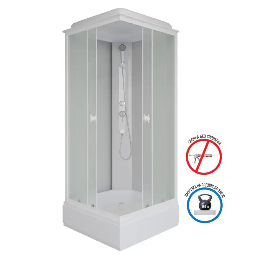 Душевая кабина Niagara Promo 80х80х215 P80/26Q/MT средний поддон, без гидромассажа фото 1
