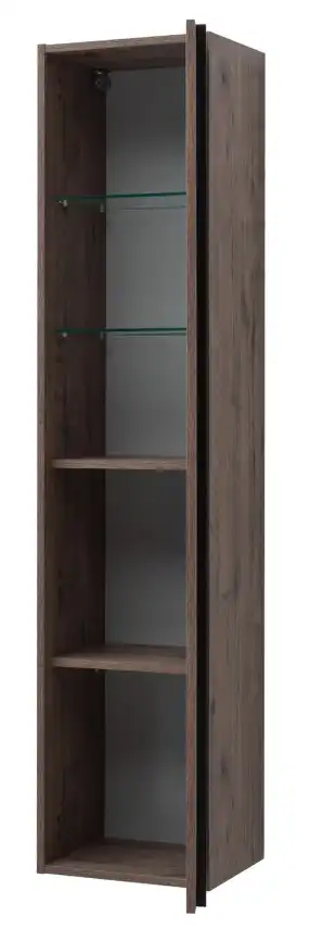 Шкаф-пенал для ванной Aquanet Lino 35 Дуб Веллингтон 253914 фото 8