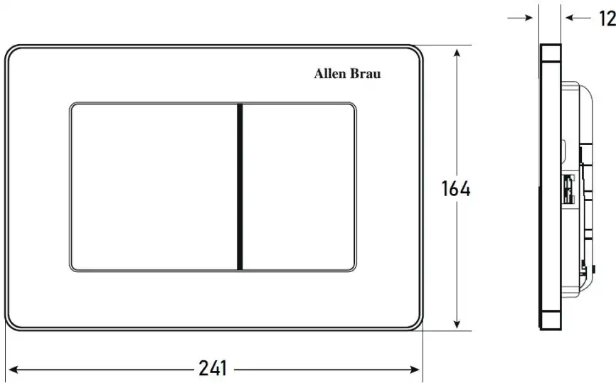 Клавиша смыва Allen Brau Infinity 9.20006.GB золото браш фото 2