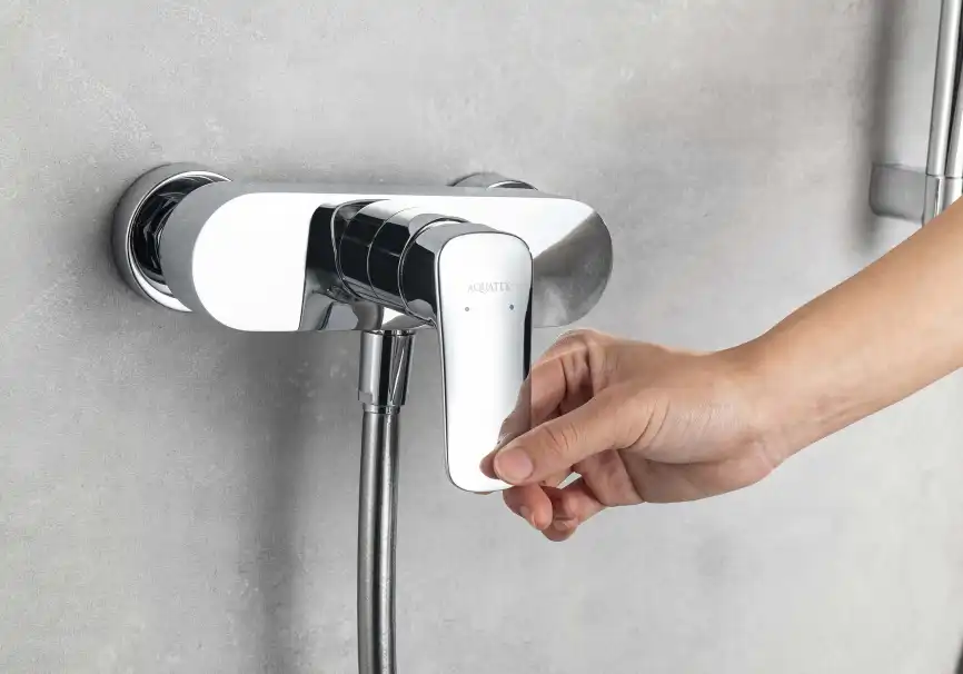 Смеситель для душа Aquatek Вега AQ1032CR, с душевым гарнитуром однорычажный, Хром фото 10