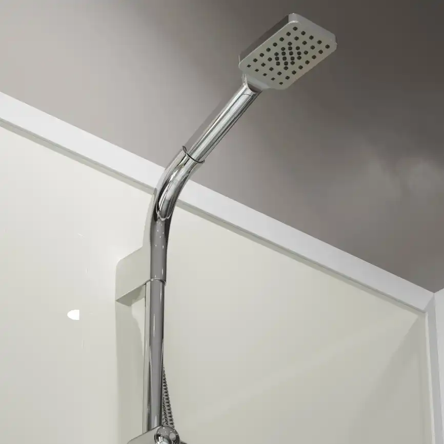 Душевая кабина Niagara Standart 100х80 ST100/80/15Q/BK низкий поддон, белый профиль, без крыши фото 4